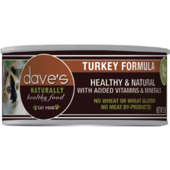 Dave’s Naturally Healthy Grain Free Canned Cat Food Turkey Formula