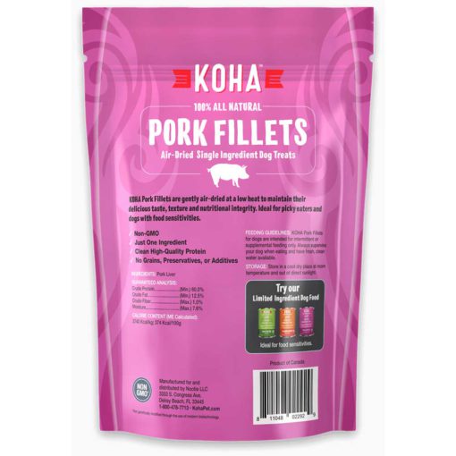 Koha Pork Fillets All Natural Treats