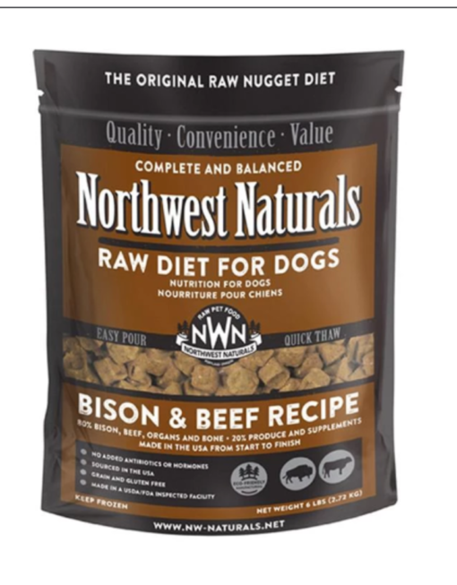 Northwest Naturals Bison & Beef Frozen Dog Food