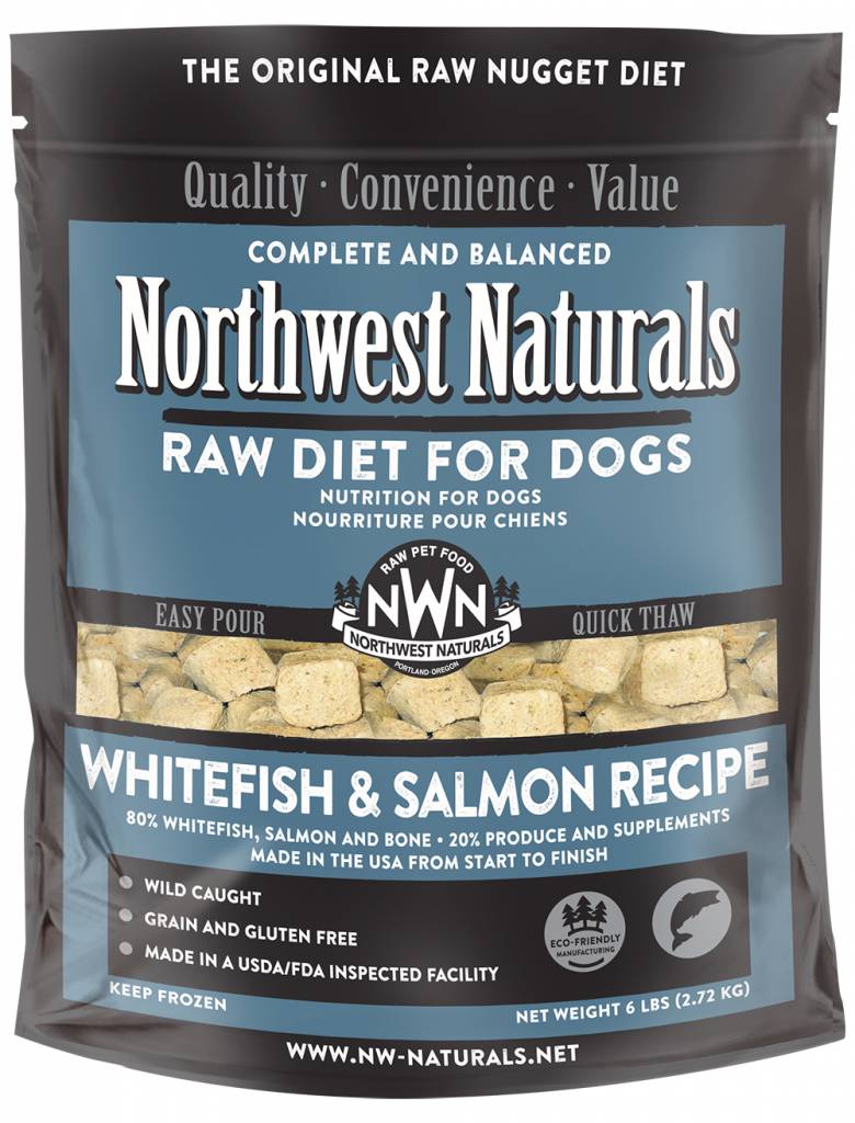 Northwest Naturals Whitefish & Salmon Frozen Dog Food - Woof Life