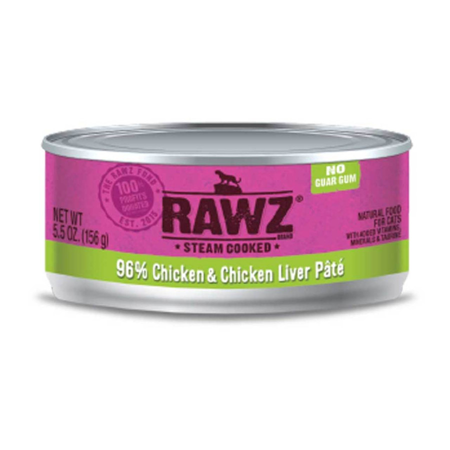 RAWZ Chicken & Chicken Liver Wet Cat Food Woof Life