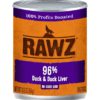 Rawz Duck And Duck Liver Wet Dog Food