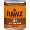 Rawz Duck Turkey & Quail Wet Dog Food