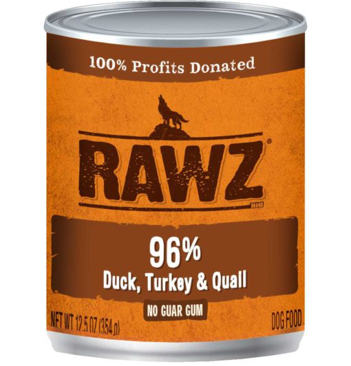 Rawz Duck Turkey & Quail Wet Dog Food