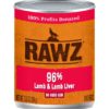 Rawz Lamb & Lamb Liver Wet Dog Food