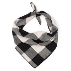 Black and White Buffalo Check Bandana