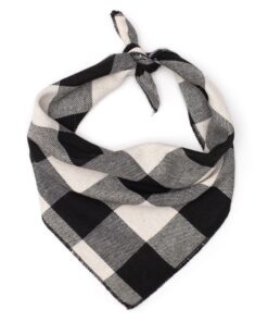 Black and White Buffalo Check Bandana